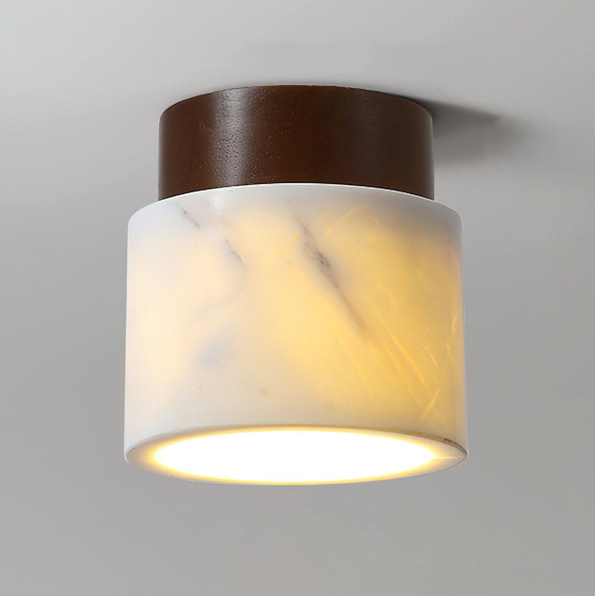 Walnut Marble Ceiling Lamp
