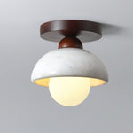 Walnut Marble Ceiling Lamp