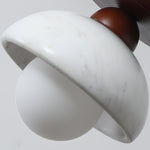 Walnut Marble Ceiling Lamp