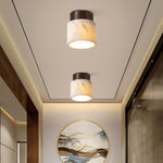 Walnut Marble Ceiling Lamp