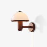 Seren Mushroom Oak Wall Lamp