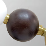 Walnut Bead Necklace Pendant Lamp