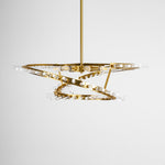 Waltz Art Chandelier – Sculptural Gold Pendant Light for Modern Interiors