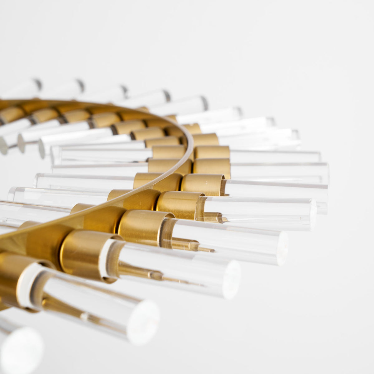 Waltz Art Chandelier – Sculptural Gold Pendant Light for Modern Interiors