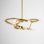 Waltz Art Chandelier – Sculptural Gold Pendant Light for Modern Interiors