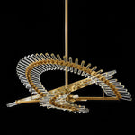 Waltz Art Chandelier – Sculptural Gold Pendant Light for Modern Interiors