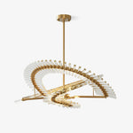 Waltz Art Chandelier – Sculptural Gold Pendant Light for Modern Interiors