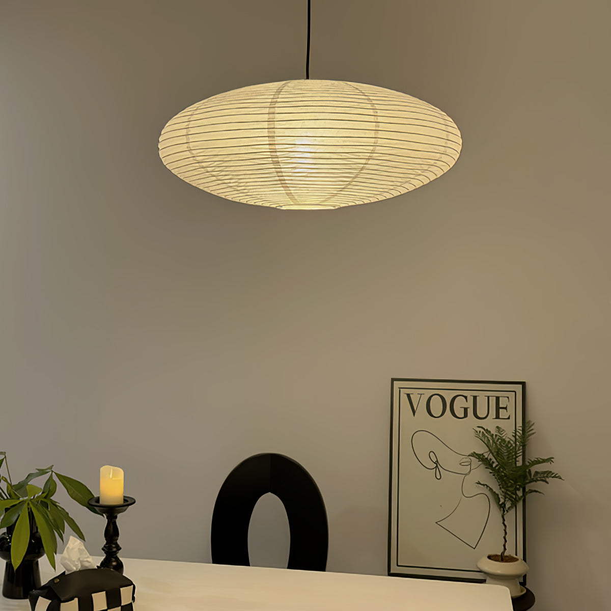 Rice Paper 15A Swag Lights