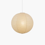 Handmade Mulberry Paper Pendant Light – Mid-Century Modern Washi Shade