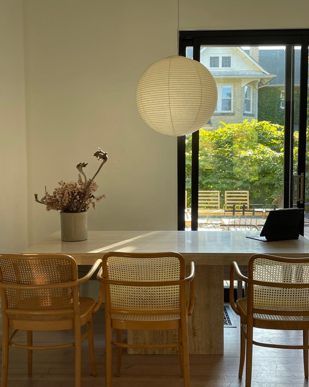 Handmade Mulberry Paper Pendant Light – Mid-Century Modern Washi Shade