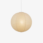 Handmade Mulberry Paper Pendant Light – Mid-Century Modern Washi Shade