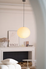 Handmade Mulberry Paper Pendant Light – Mid-Century Modern Washi Shade
