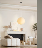 Handmade Mulberry Paper Pendant Light – Mid-Century Modern Washi Shade