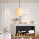 Handmade Mulberry Paper Pendant Light – Mid-Century Modern Washi Shade