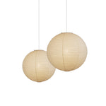 Handmade Mulberry Paper Pendant Light – Mid-Century Modern Washi Shade