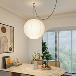 Handmade Mulberry Paper Pendant Light – Mid-Century Modern Washi Shade