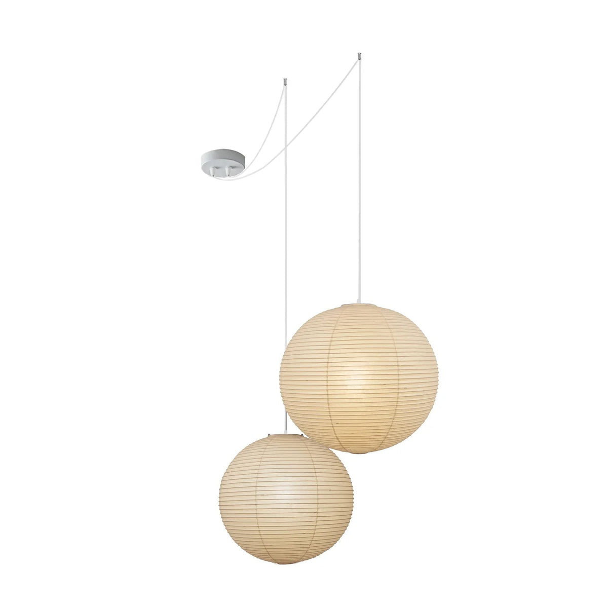 Handmade Mulberry Paper Pendant Light – Mid-Century Modern Washi Shade