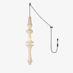 Washi Paper E Pendant Swag Light