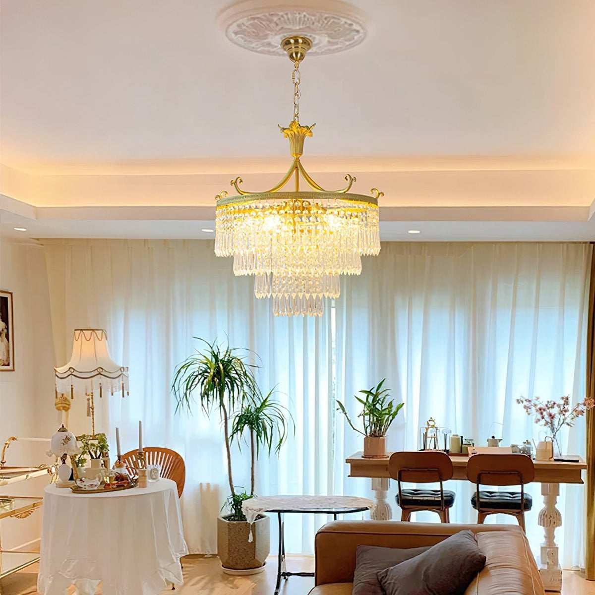 Water Drop Cascading Chandelier