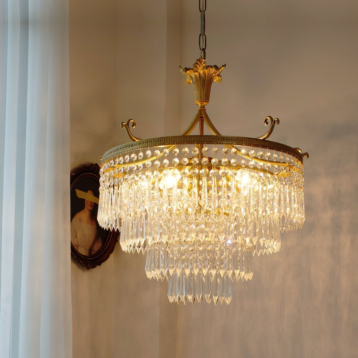 Water Drop Cascading Chandelier