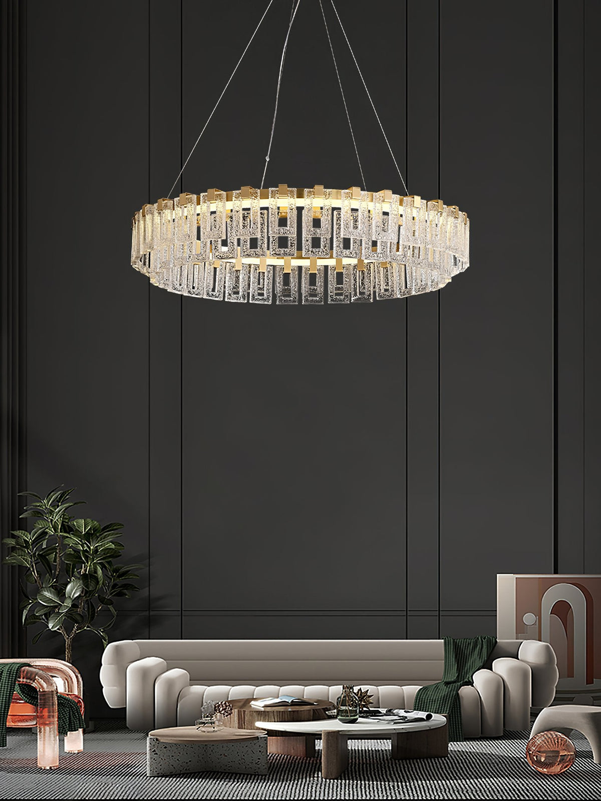 Watt Glass Chandelier