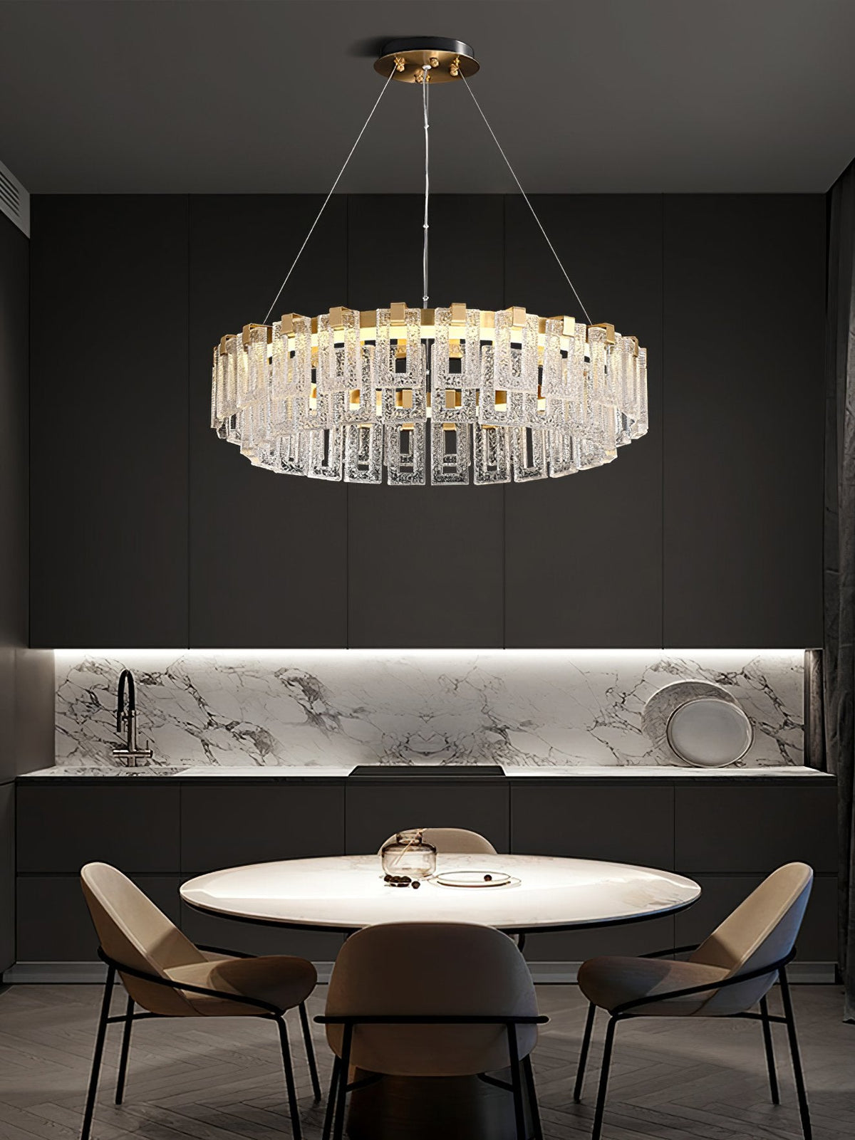 Watt Glass Chandelier