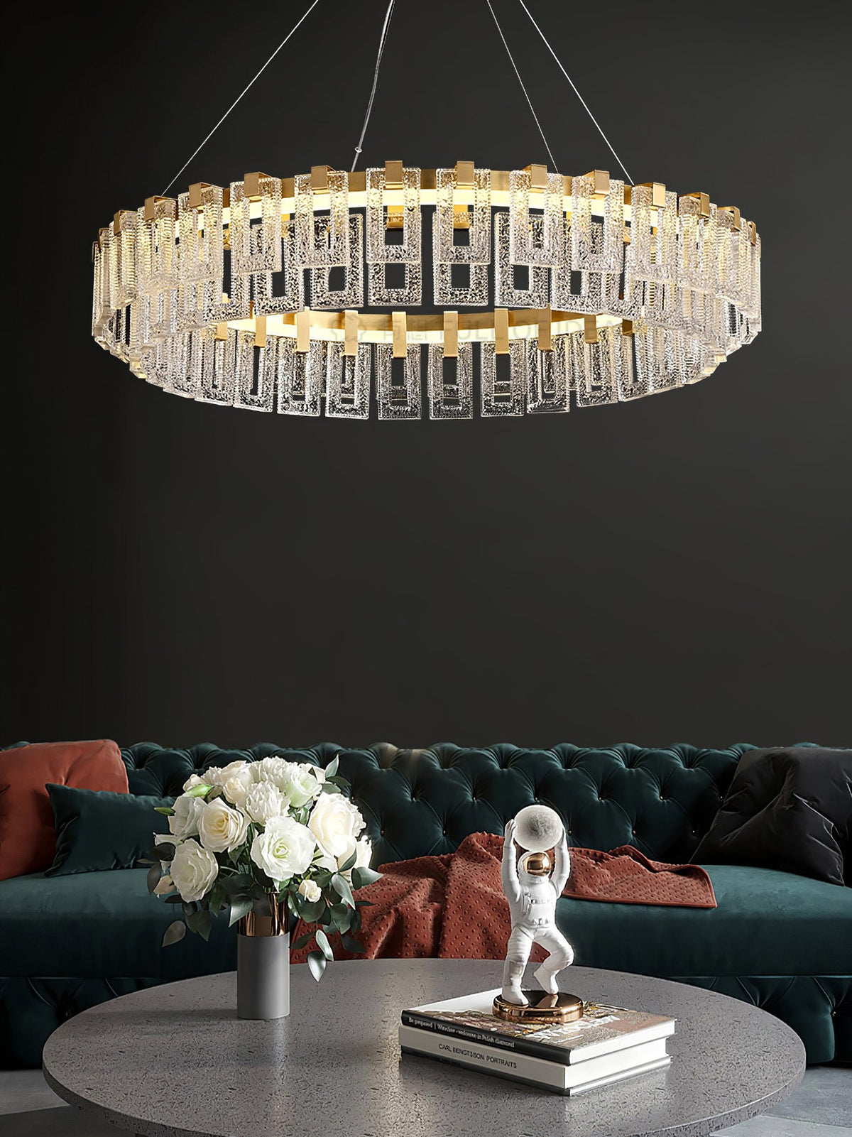 Watt Glass Chandelier