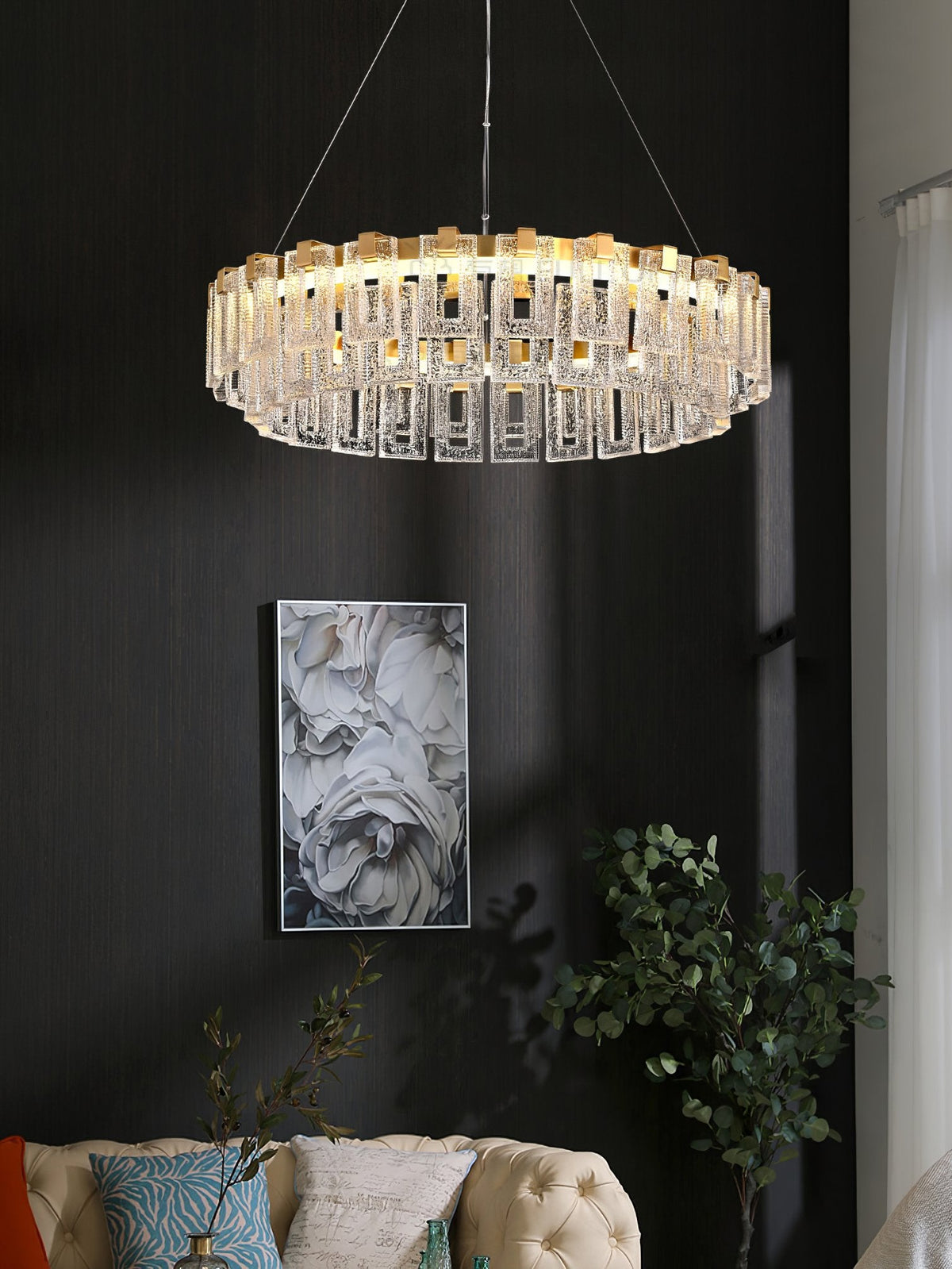 Watt Glass Chandelier
