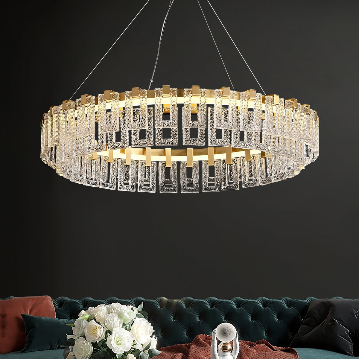 Watt Glass Chandelier