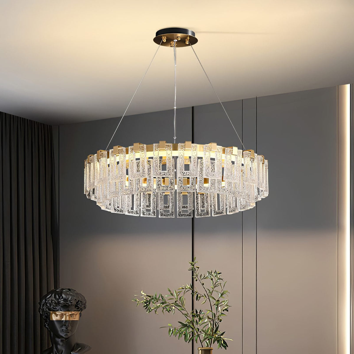 Watt Glass Chandelier