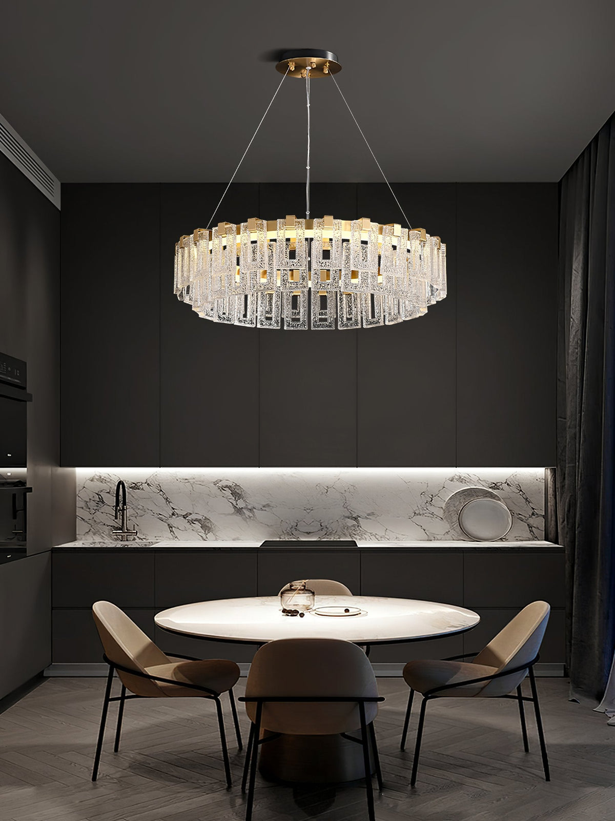 Watt Glass Chandelier