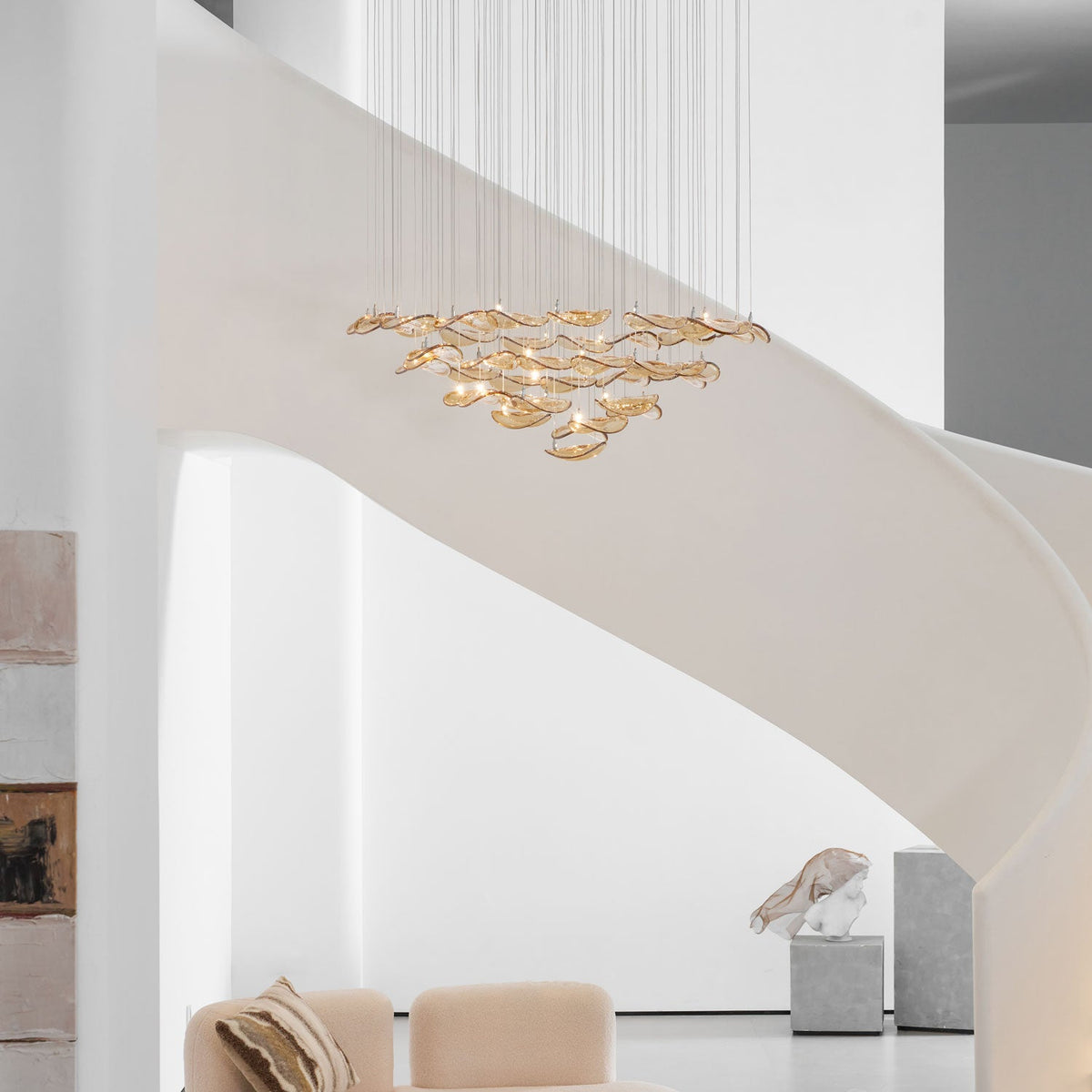 diy-floating-leaf-chandelier