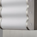 Wavelet Wall Sconce – Sculptural Fabric LED Wall Light in Stainless Steel