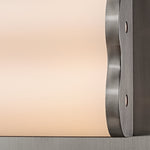 Wavelet Wall Sconce – Sculptural Fabric LED Wall Light in Stainless Steel