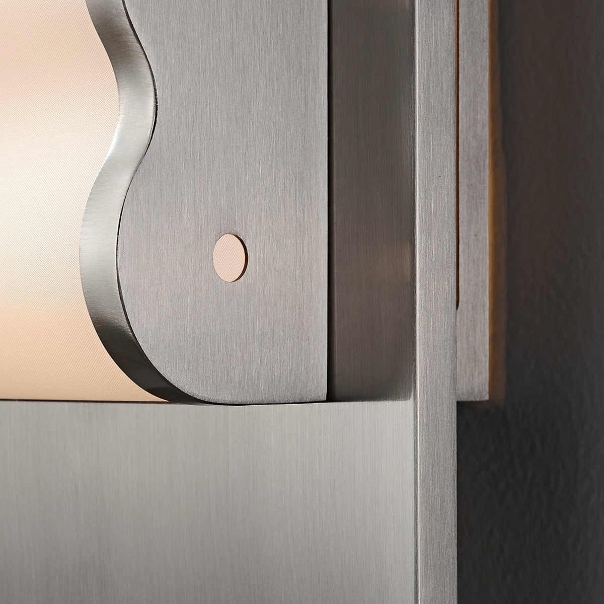 Wavelet Wall Sconce – Sculptural Fabric LED Wall Light in Stainless Steel
