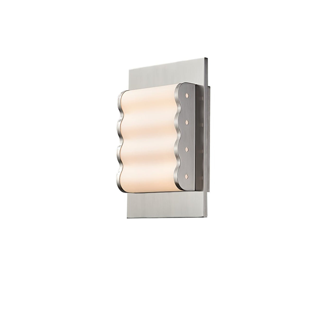 Wavelet Wall Sconce – Sculptural Fabric LED Wall Light in Stainless Steel