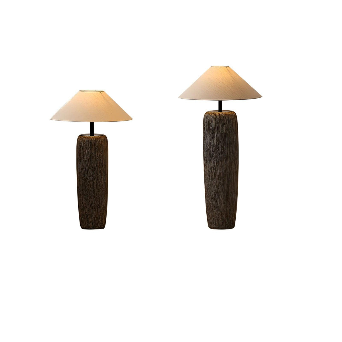 Weathered Wood Floor Lamp