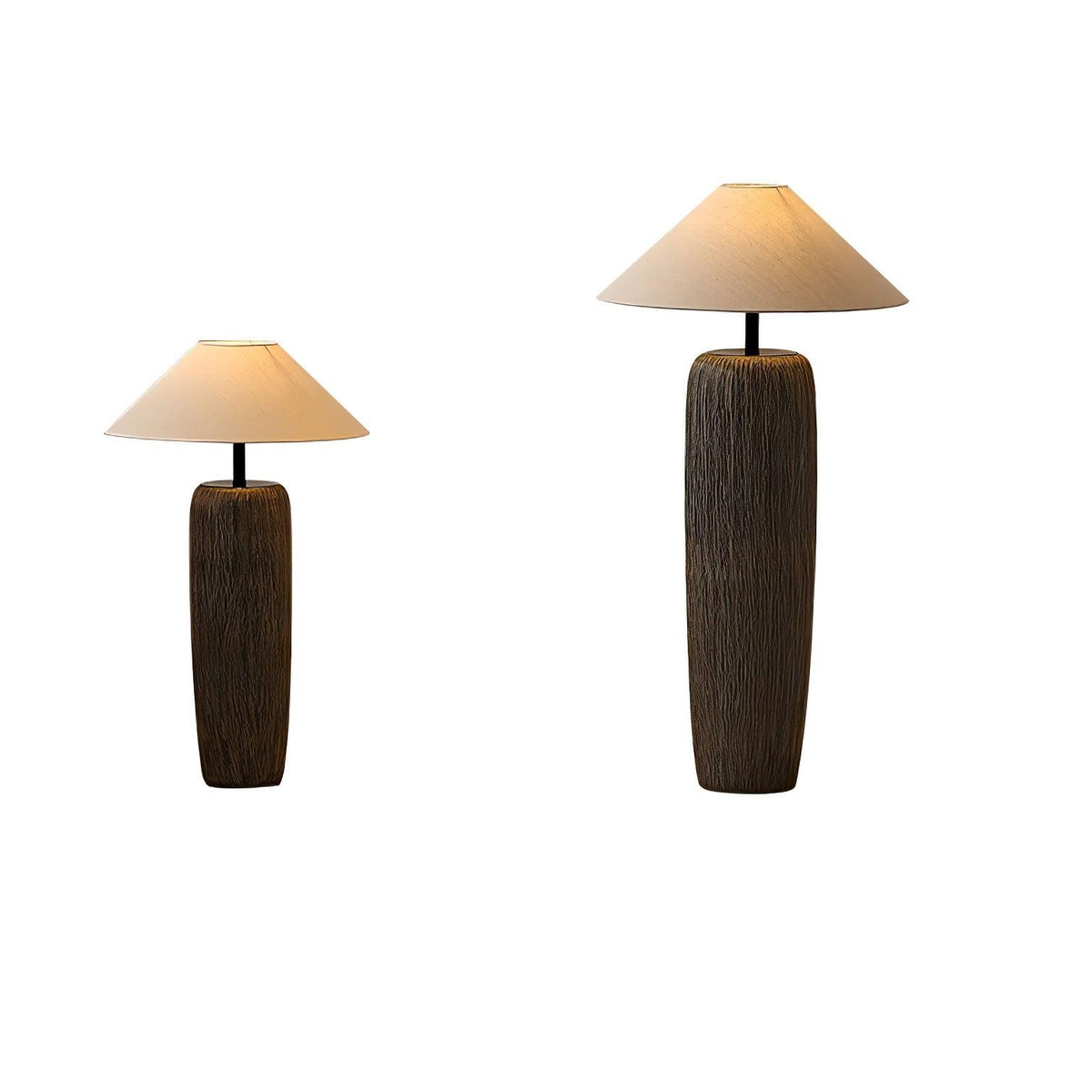 Weathered Wood Floor Lamp