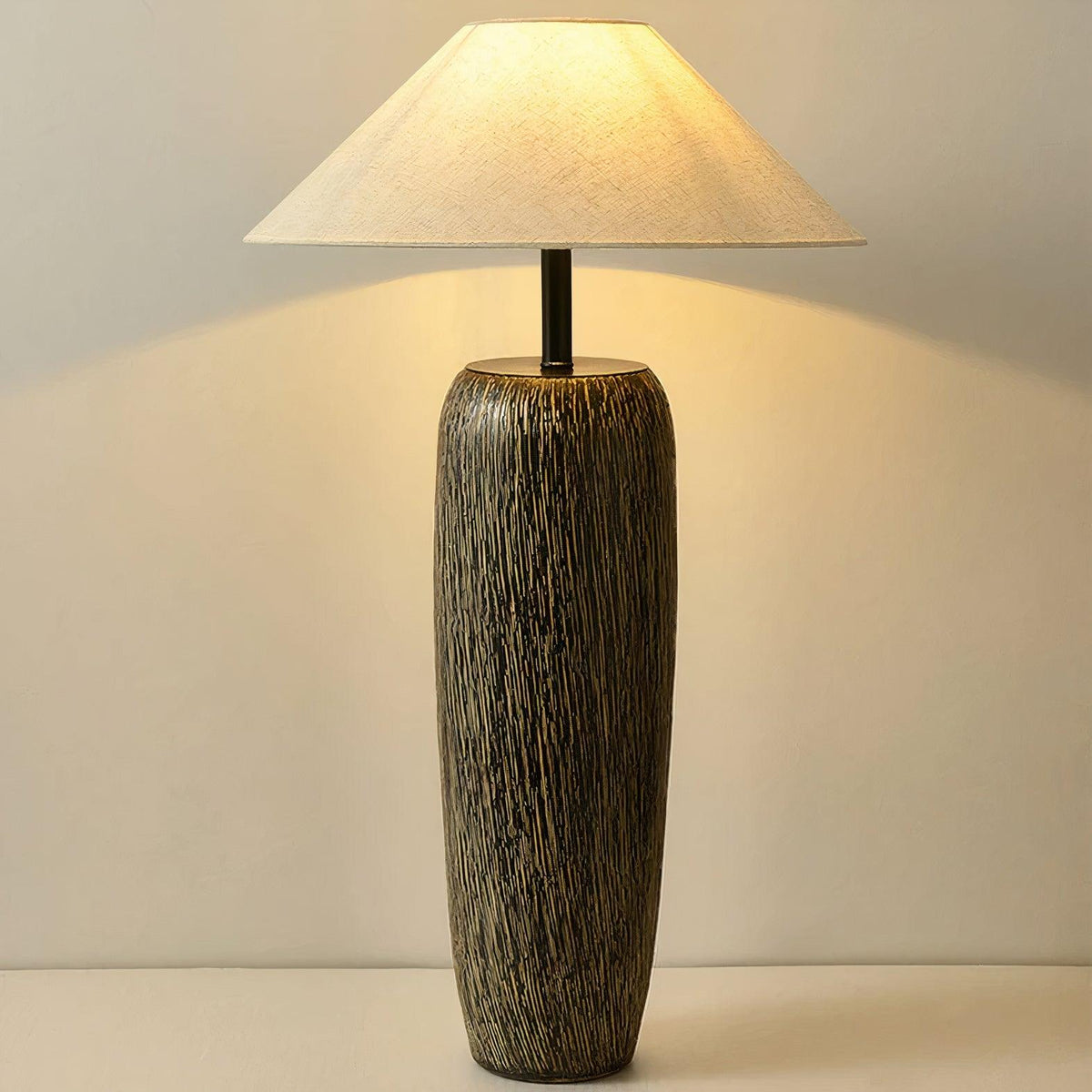 Weathered Wood Floor Lamp