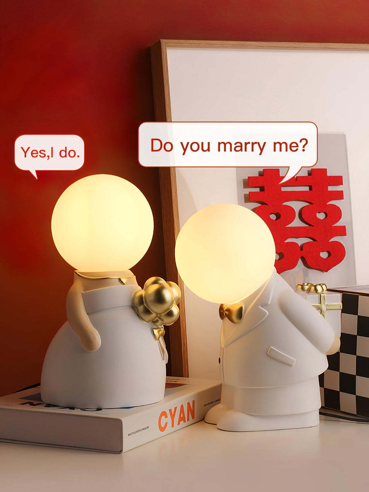 Wedding Decoration Built In Battery Table Lamp