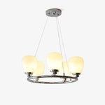 Werner Modern Chrome and Glass Chandelier for Dining Room and Living Room