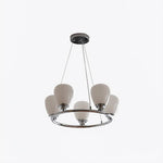 Werner Modern Chrome and Glass Chandelier for Dining Room and Living Room