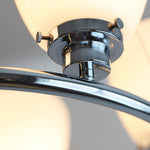 Werner Modern Chrome and Glass Chandelier for Dining Room and Living Room