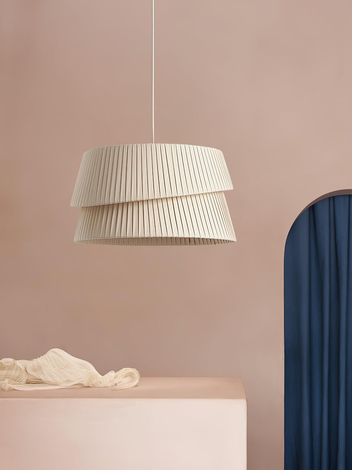 Nyla Fabric Pendant Light – Modern Minimalist Ceiling Lamp for Dining & Living Spaces