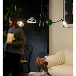 WhimsiLoop Sculptural Chandelier with Mixed Glass Shades
