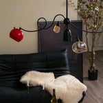 WhimsiLoop Sculptural Chandelier with Mixed Glass Shades