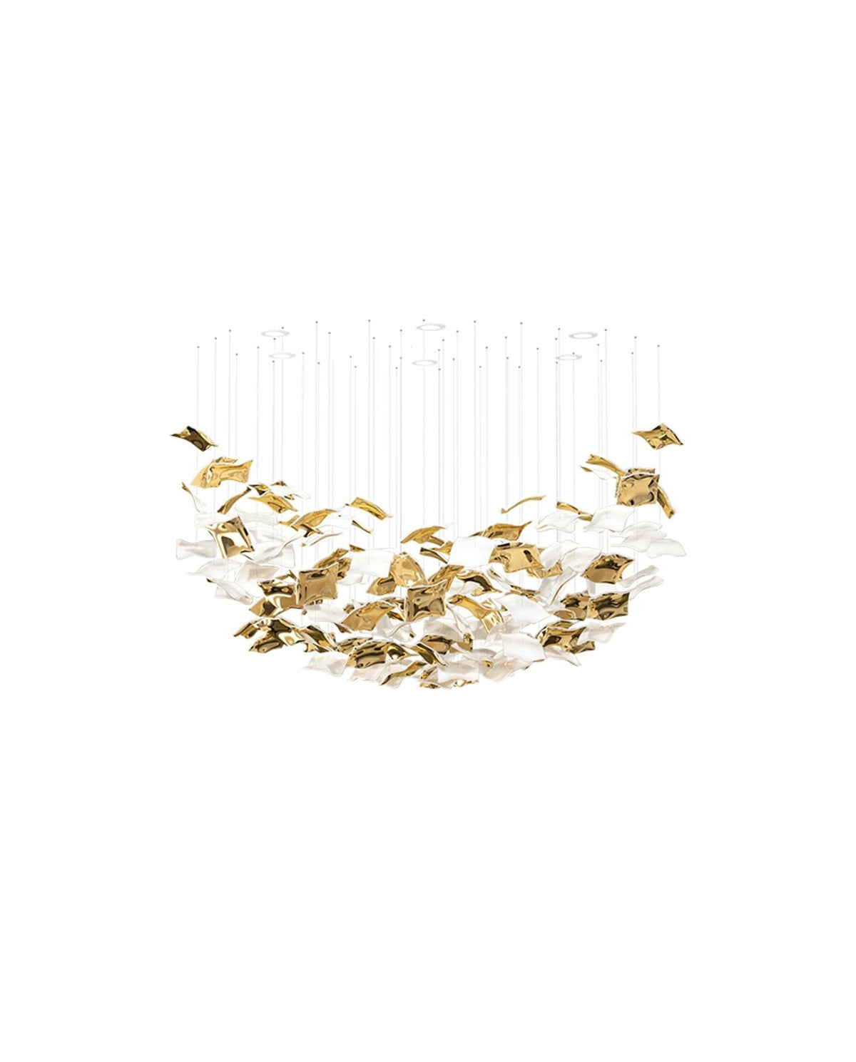 Whispering Kerchiefs Modern Glass Chandelier for Living and Dining Rooms