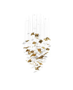 Whispering Kerchiefs Modern Glass Chandelier for Living and Dining Rooms
