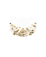 Whispering Kerchiefs Modern Glass Chandelier for Living and Dining Rooms