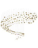 Whispering Kerchiefs Modern Glass Chandelier for Living and Dining Rooms